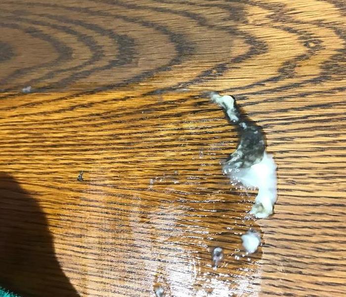 Cleaning paste removes soot from wood furniture